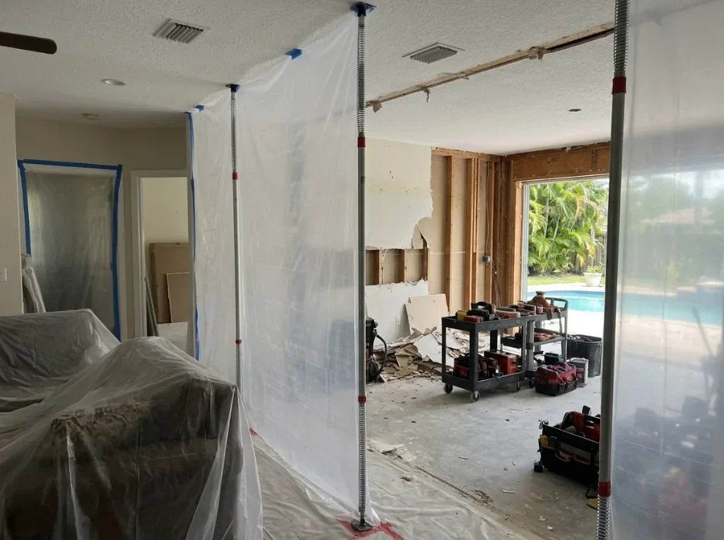 305UGC room addition framing and exterior shell during construction