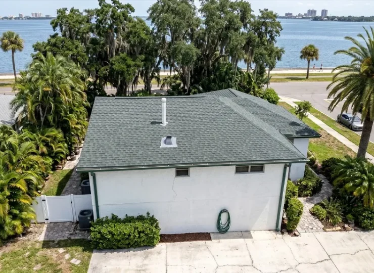 305UGC South Tampa waterfront forest green shingle roof
