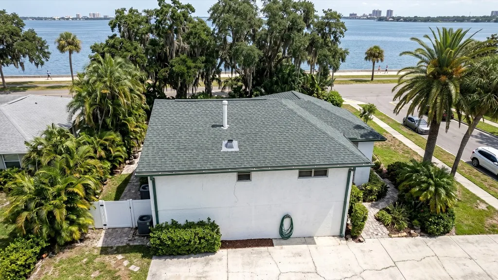 305UGC South Tampa waterfront forest green shingle roof